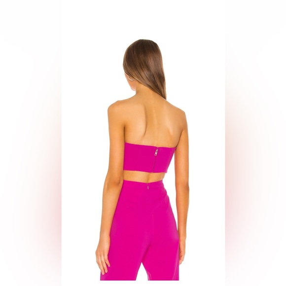 NEVER WORN AND NEW WITH TAGS Topaz Bandeau Top in Magenta by NBD - Picture 3 of 6